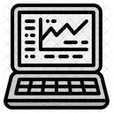 Online-Wachstumsdiagramm  Symbol