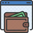Online Wallet Digital Cash Online Icon