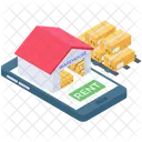 Online Warehouse Online Storeroom Storehouse Icon