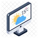 Online Weather Online Forecast Weather Application Icon