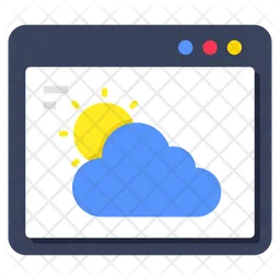 온라인 일기 예보  아이콘