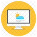 Online Weather Forecast Meteorology Weather Prediction Icon