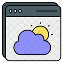 Online Weather Forecast  Icon