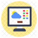 Online Weather Forecast Overcast Meteorology Icon