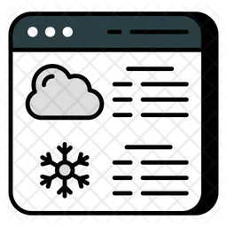 Online Weather Forecast  Icon