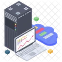 Online Web Analytics Data Analytics Statistics Icon