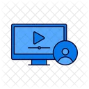 Online Chat Online Webinar Video Call Icon