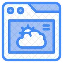 Online Wetter Wettervorhersage Prognose Icon