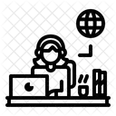 Online Work  Icon