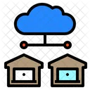 Home Laptop Cloud Icon