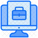 Online Working Portfolio Computer Icon