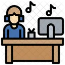 Online Working Worker Occupation Icon