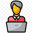 Online Working Working Online Earning Icon