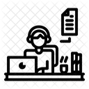 Online Working  Icon