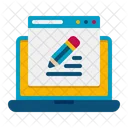 Online Write Online Writing Web Article Icon