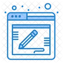 Online Write Content  Symbol