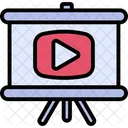 Online Youtube Course Course Online Icon