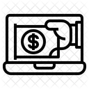 Geld Banken Laptop Symbol