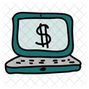 Zahlung Online Laptop Icon