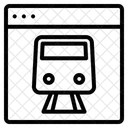 Online-Zugbuchung  Symbol