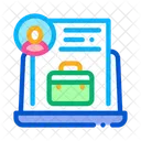 Online Geschaft Geschaft Fall Symbol