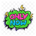 Only Now Neon Bubble Icon