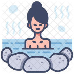Onsen Women Icon Of Colored Outline Style Available In Svg Png Eps Ai Icon Fonts