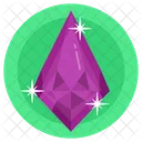 Onyx Gemstone Diamond Emerald Icon