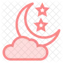 Cloud Moon Night Icon