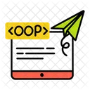 Oop Code Send Code Oriented Program Icon