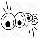 Oops 404 Error Icon