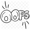 Oops 404 Error Icon
