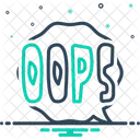 Oops Comic Bubble Icon