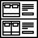Opções de tamanho de cama  Ícone