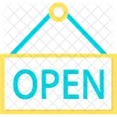 Open E Commerce Hanging Board Icon
