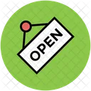 Open Shop Label Icon