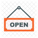 Open Open Sign Open Sign Board Icon