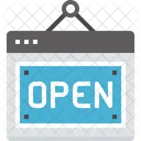 Open Notice Sign Icon