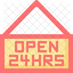 Open 24 hour  Icon