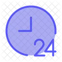 Open 24 Hours 24 Hours Service Icon