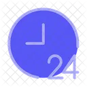 Open 24 Hours 24 Hours Service Icon