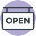 Open Tag Signboard Icon