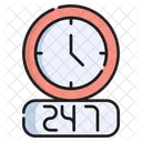 24 Hours Service 24 Hours 24 Hours Support Icon