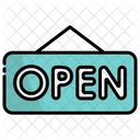 Open Door Sign Icon