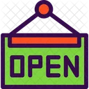 Open Label Restaurant Icon