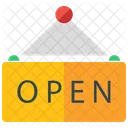 Open Sign Signboard Icon