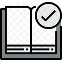 Open Book Check Icon