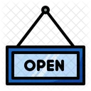 Open Hanger Open Sign Icon