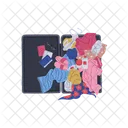 Suitcase Open Things Icon