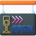 Open Bar Hospitality Open House Icon